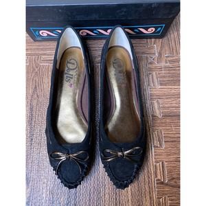 Nina Dolls Womens Shoes Casual Moccasins Flats Comfort Black Leather Slip On